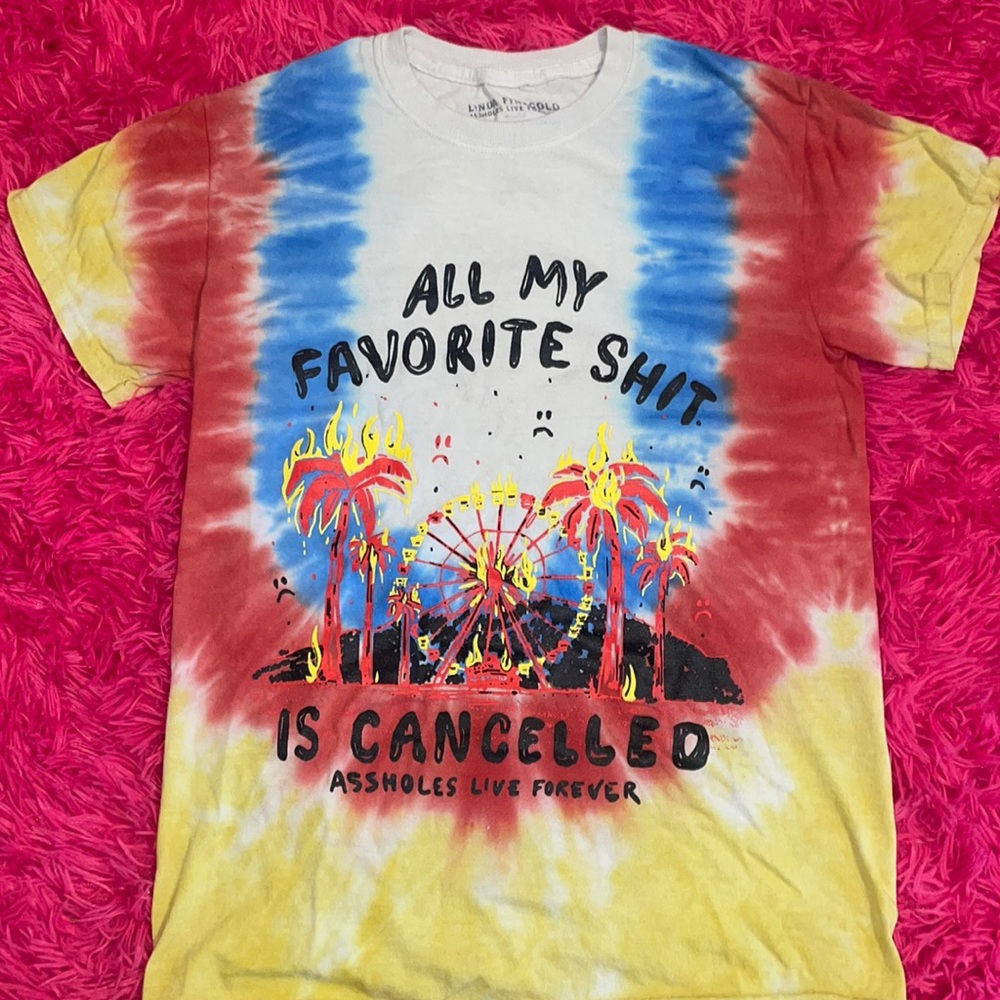 Tie dye sized small Assholes Live Forever T-Shirt